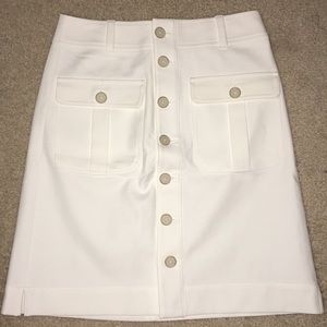Loft white skirt